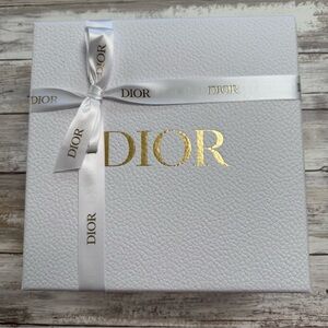 Dior White Gift Box with Gold Logo #A